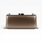 Bolsa de Festa Clutch Acrílico Perolada Marrom - ReUse