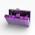 Bolsa de Festa Clutch Acrílico Roxa