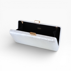 Bolsa de Festa Clutch Acrílico Perolada Branca