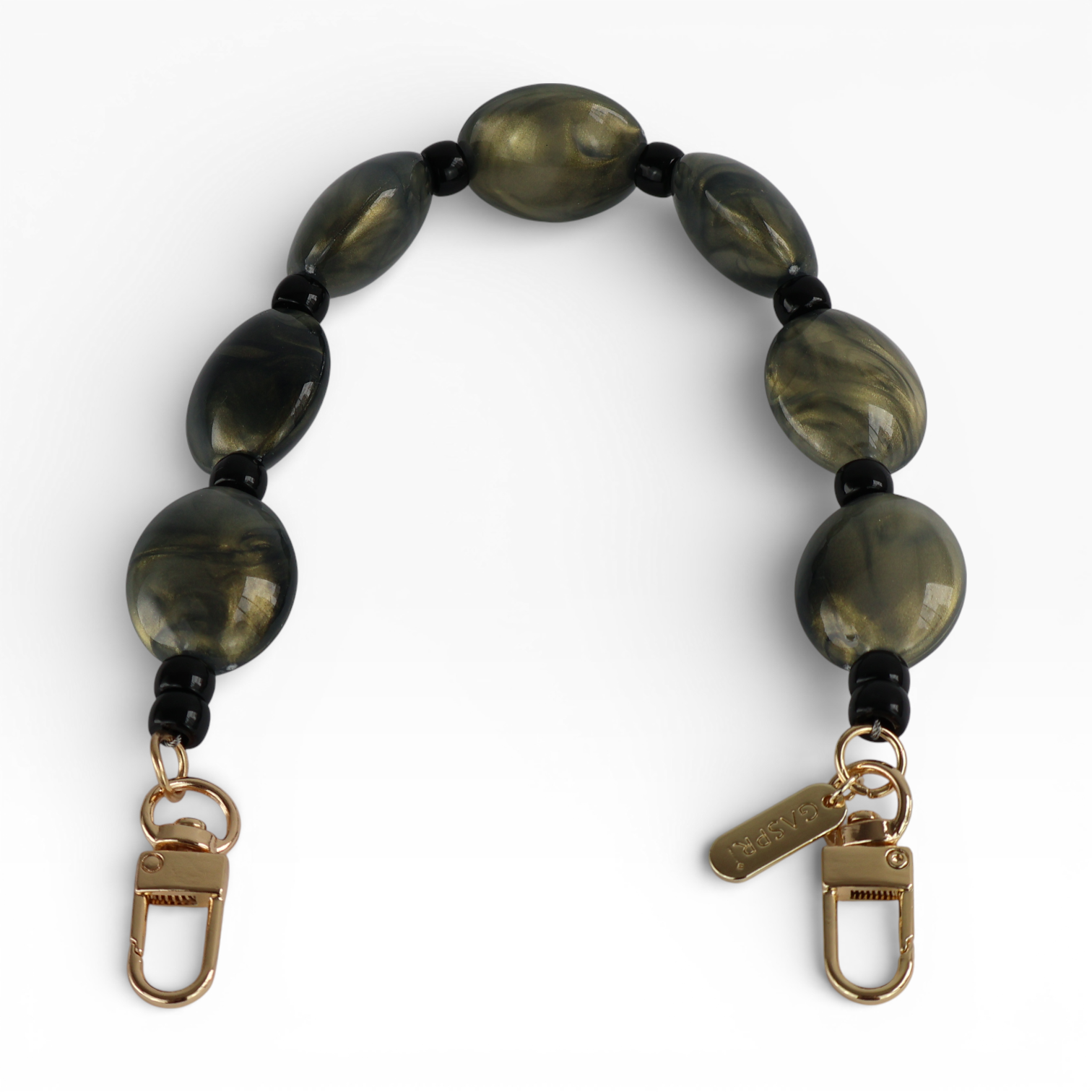 Alça de Mão - Verde e Dourado