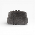 Bolsa Festa Clutch Pedraria Strass Prata Grafite