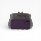 Bolsa Festa Clutch Pedraria Strass Prata Grafite