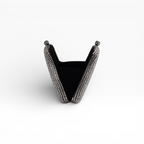 Bolsa Festa Clutch Pedraria Strass Prata Grafite