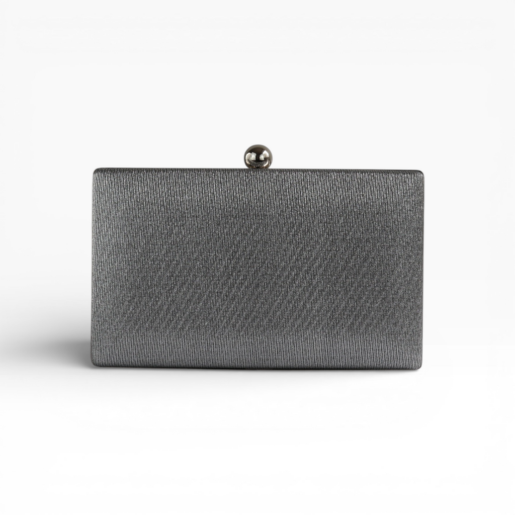 Bolsa de Festa Clutch Prata Grafite