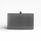 Bolsa de Festa Clutch Prata Grafite