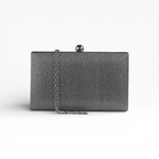 Bolsa de Festa Clutch Prata Grafite