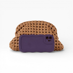 Bolsa de Festa Pouch Tressê Marrom