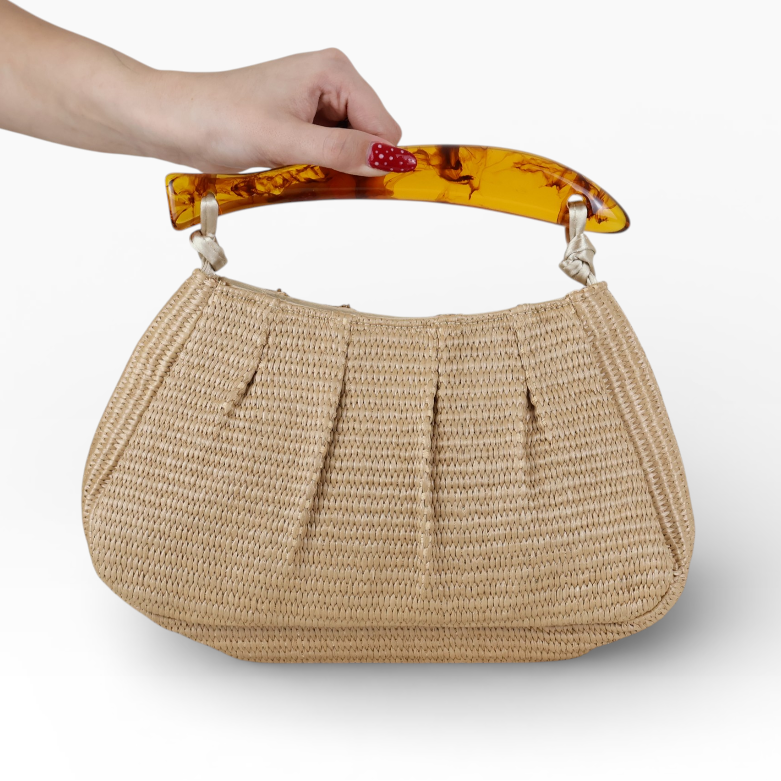 Bolsa Festa Pouch Palha Bege
