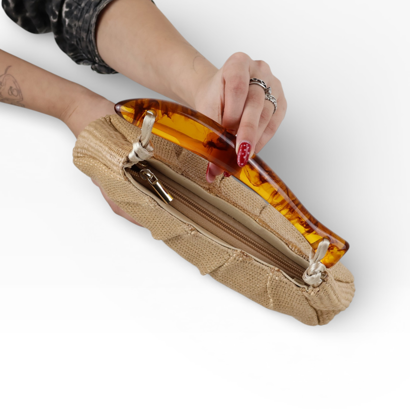 Bolsa Festa Pouch Palha Bege