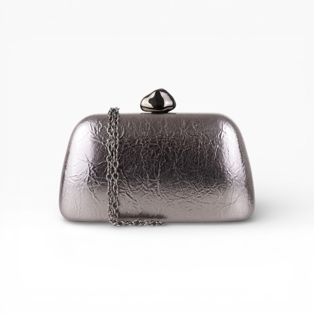 Bolsa Clutch Festa Prata Envelhecida
