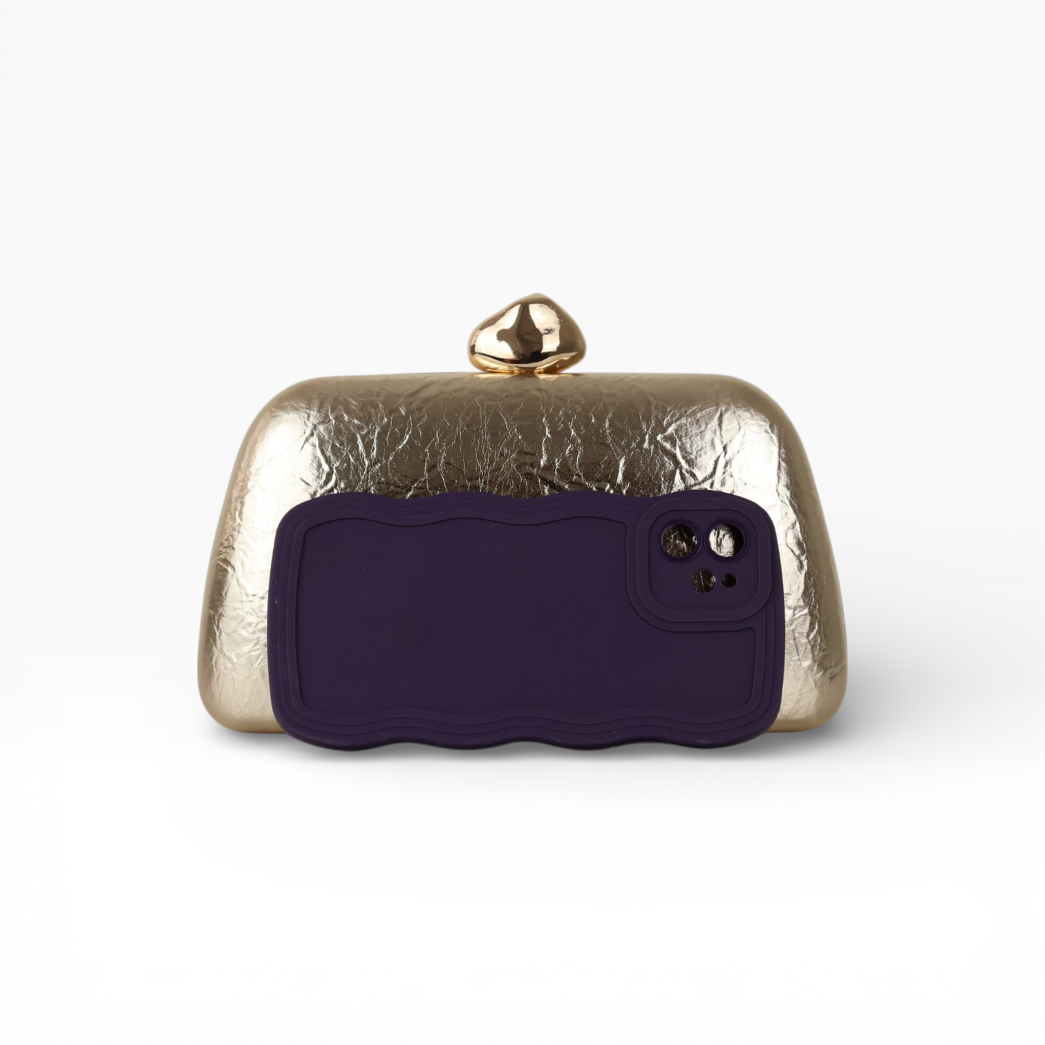 Bolsa Clutch Festa Dourada