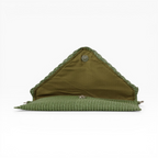 Bolsa Carteira Envelope de Palha Verde
