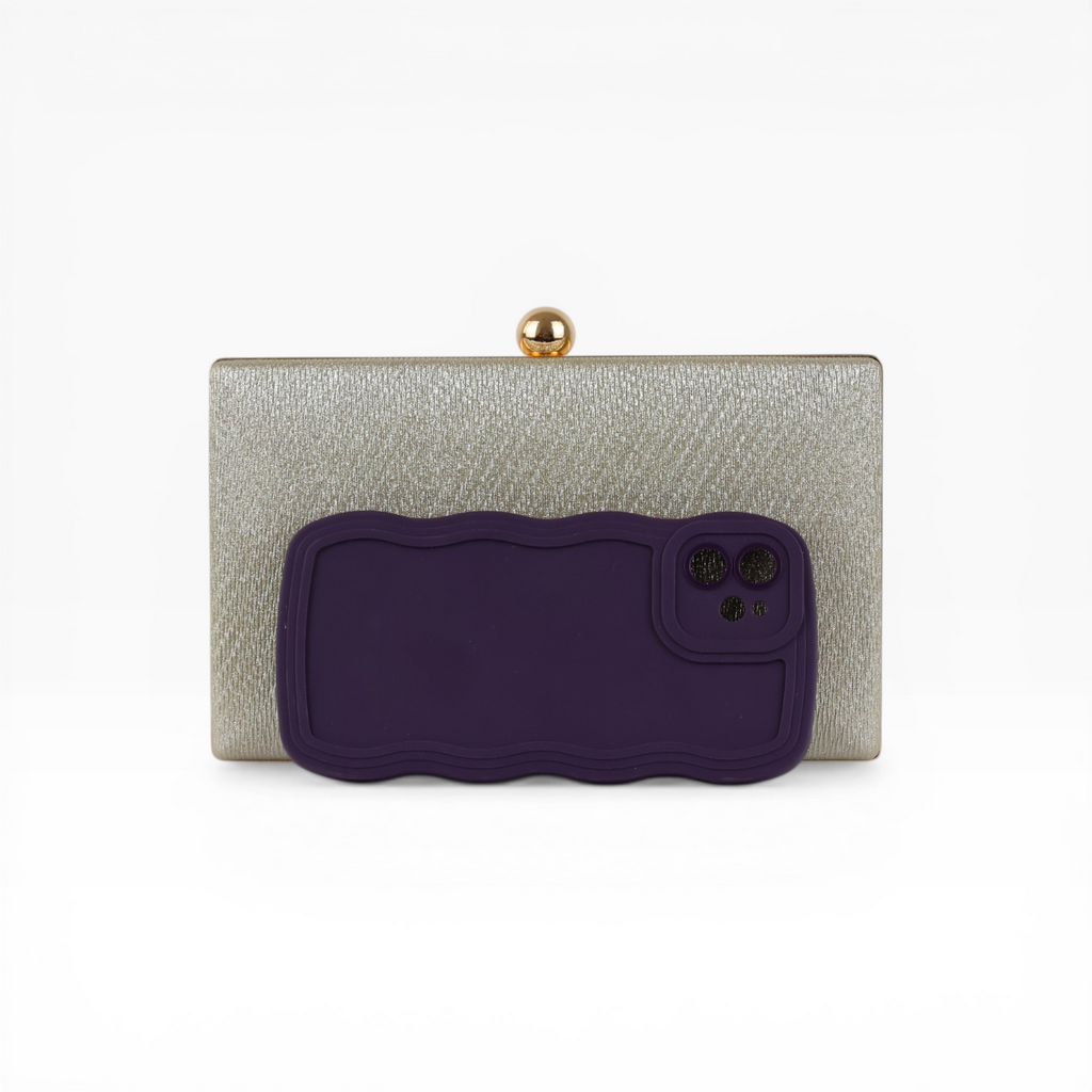 Bolsa Clutch Festa Dourado Claro