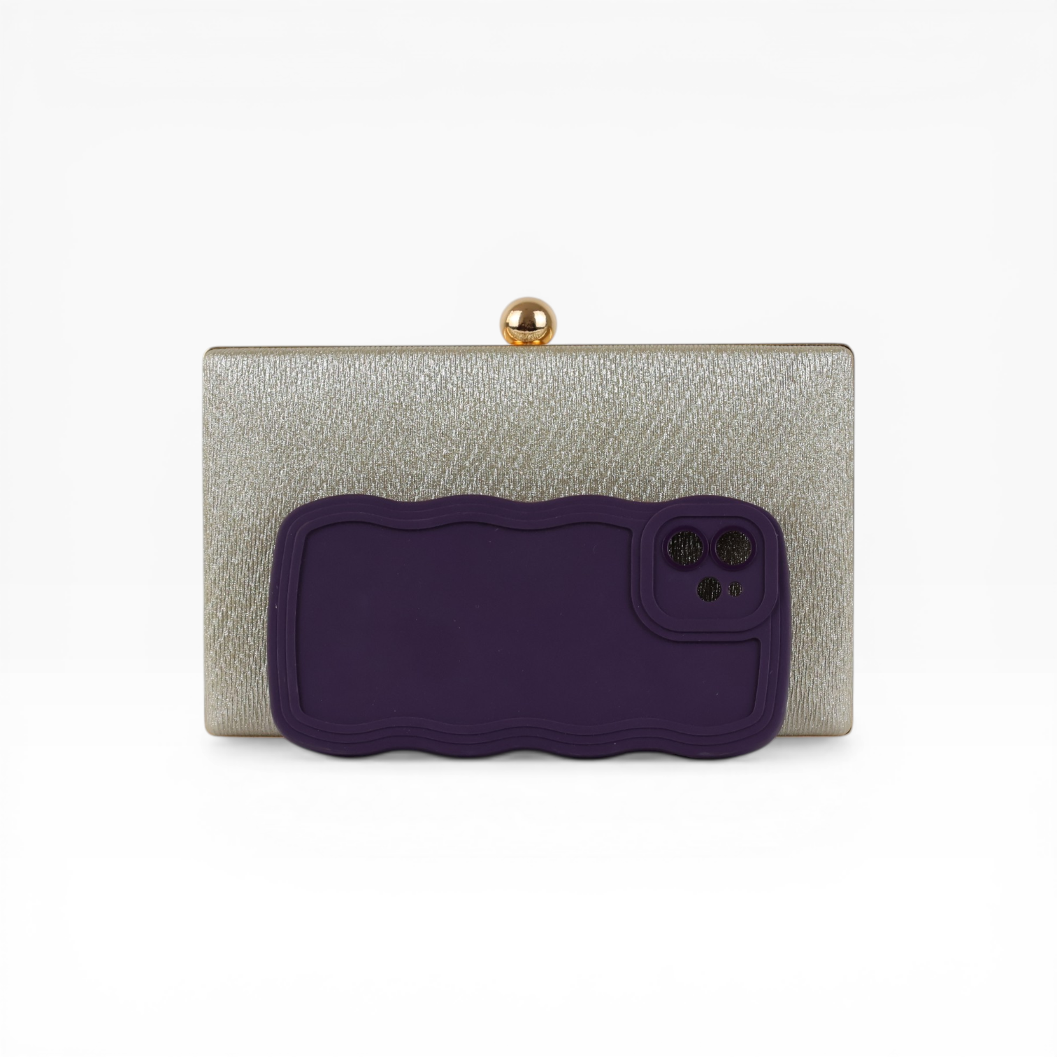 Bolsa Clutch Festa Dourado Claro