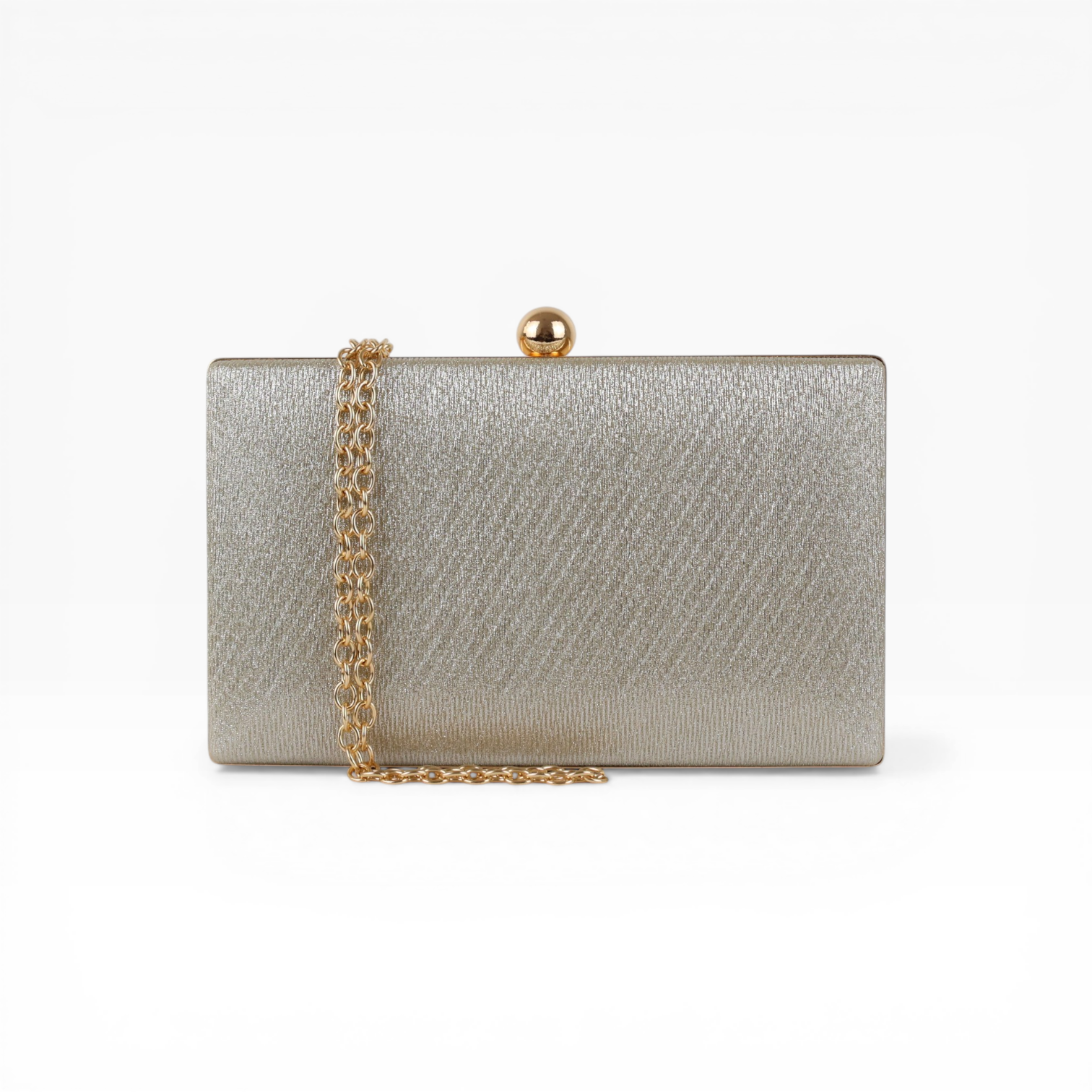 Bolsa Clutch Festa Dourado Claro