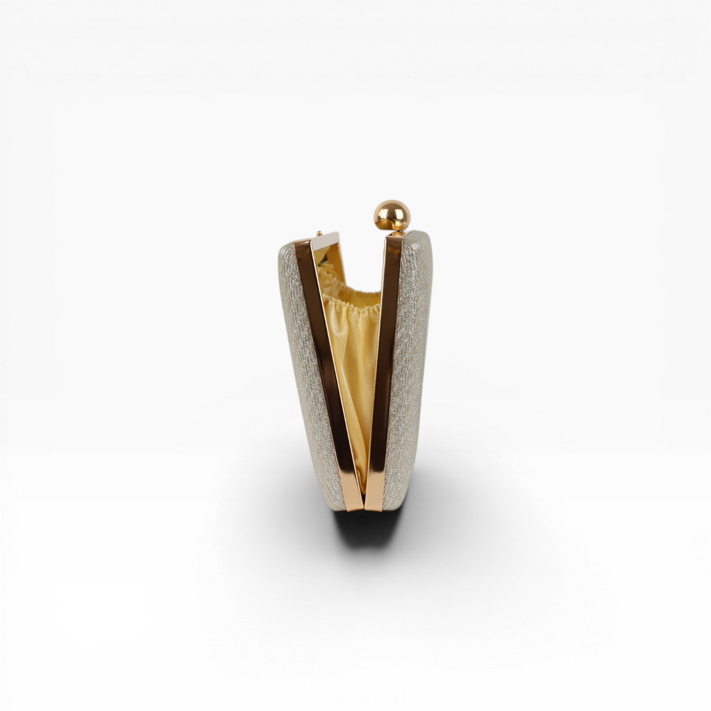 Bolsa Clutch Festa Dourado Claro
