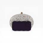 Bolsa Festa Clutch Pedraria Oval Bege Off White