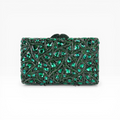 Bolsa Festa Clutch Pedraria Strass Verde