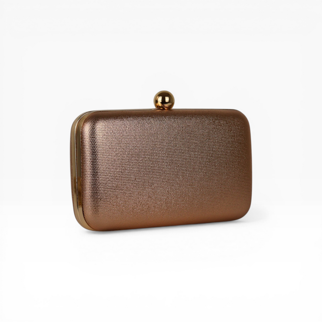 Bolsa de Festa Clutch Rose Gold
