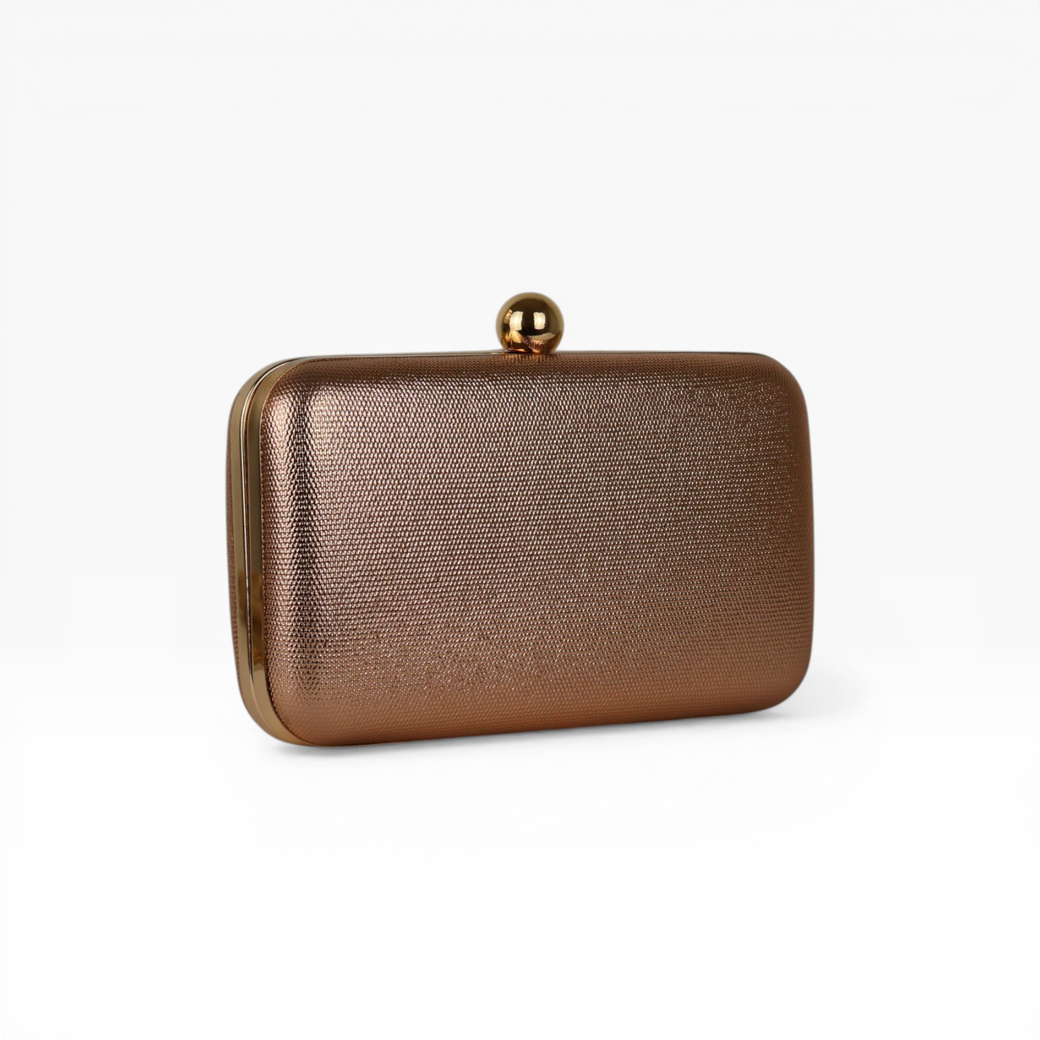 Bolsa de Festa Clutch Rose Gold