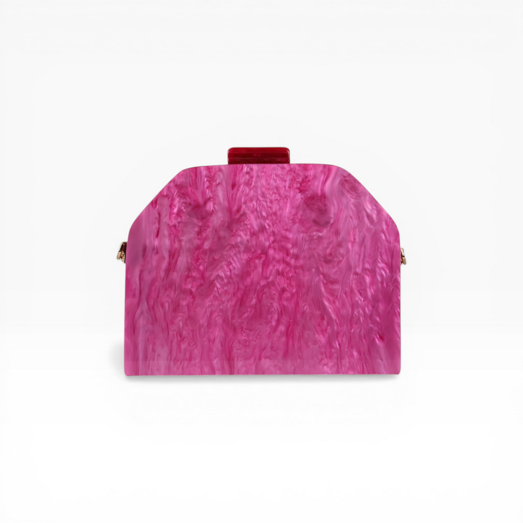 Bolsa de Festa Clutch Acrílico Rosa
