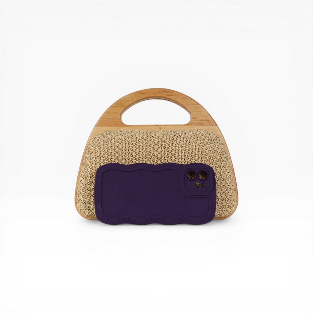 Bolsa de Mão Clutch Festa Palha Bege