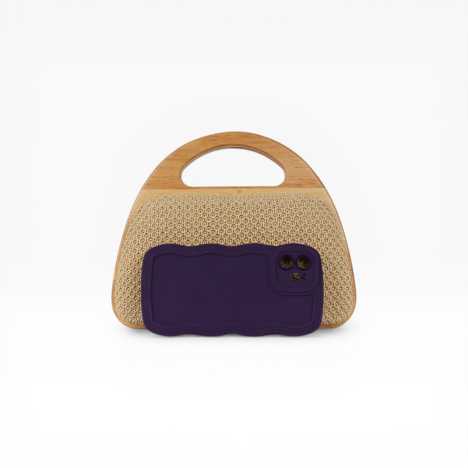 Bolsa de Mão Clutch Festa Palha Bege