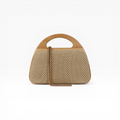 Bolsa de Mão Clutch Festa Palha Bege
