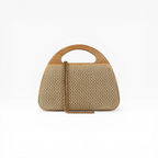 Bolsa de Mão Clutch Festa Palha Bege