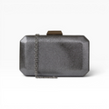 Bolsa Clutch Festa Prata Grafite