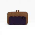 Bolsa Clutch Palha Marrom