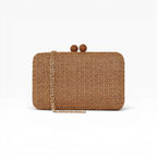 Bolsa Clutch Palha Marrom