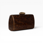 Bolsa Clutch Festa Acrílico Marrom