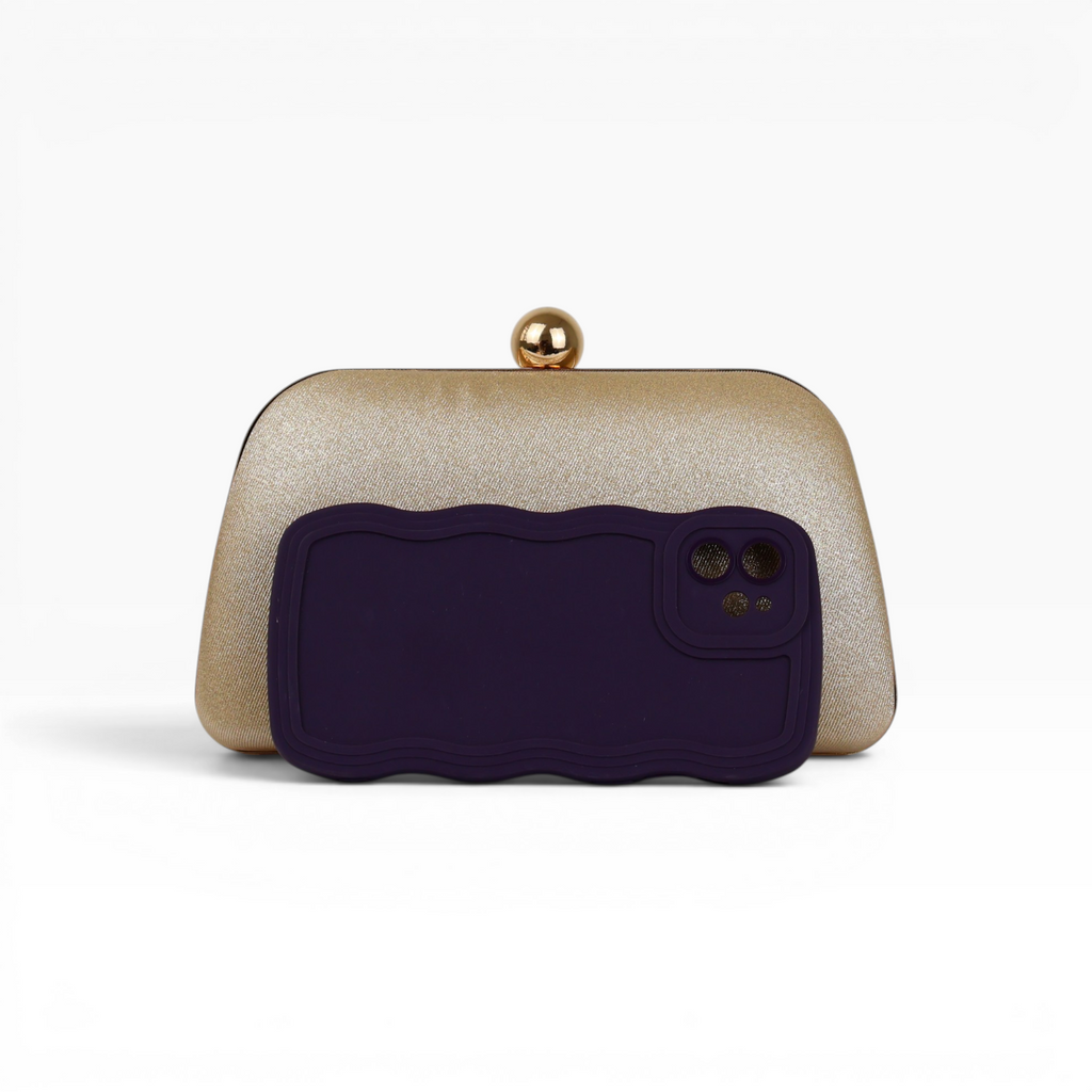 Bolsa Clutch Festa Dourada