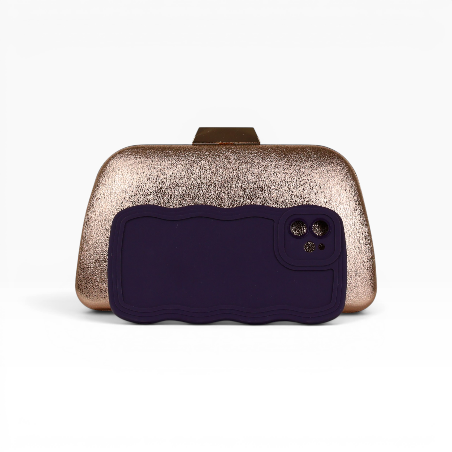 Bolsa Clutch Festa Rosê Gold