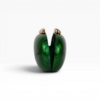 Bolsa Festa Clutch Oval Acrílico Perolado Verde