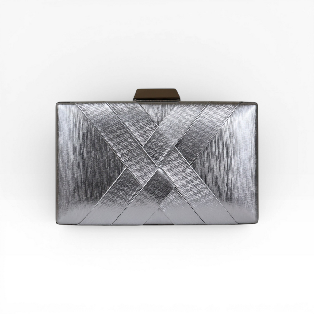 Bolsa Clutch Festa Prateada