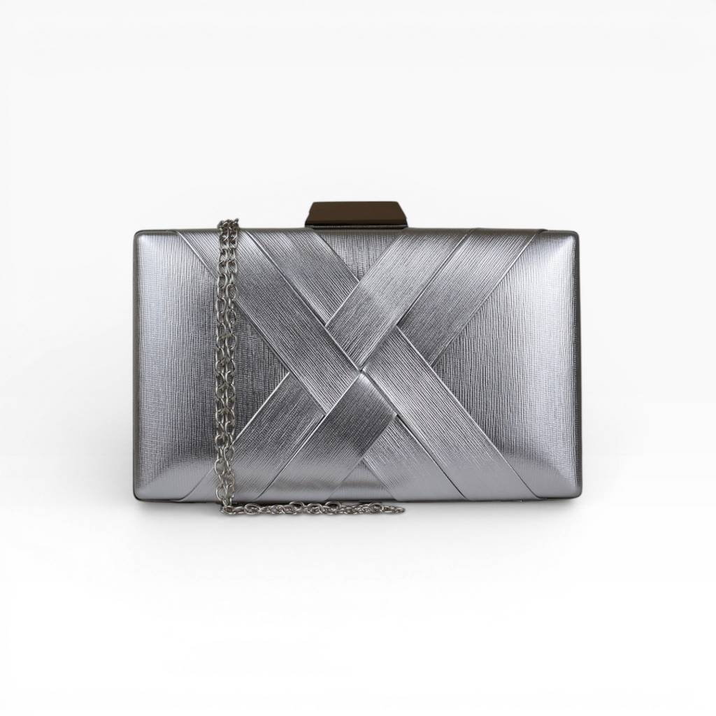 Bolsa Clutch Festa Prateada