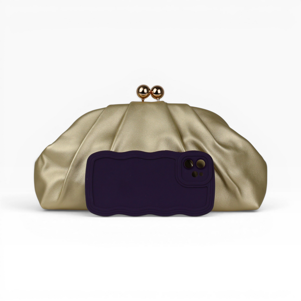 Bolsa Festa Pouch Courvin Dourada