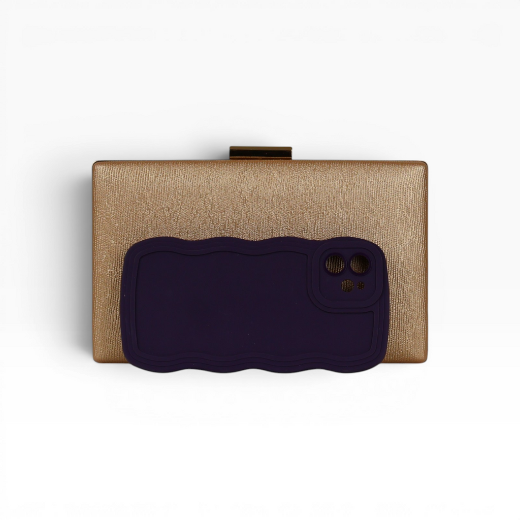 Bolsa Clutch Festa Dourada