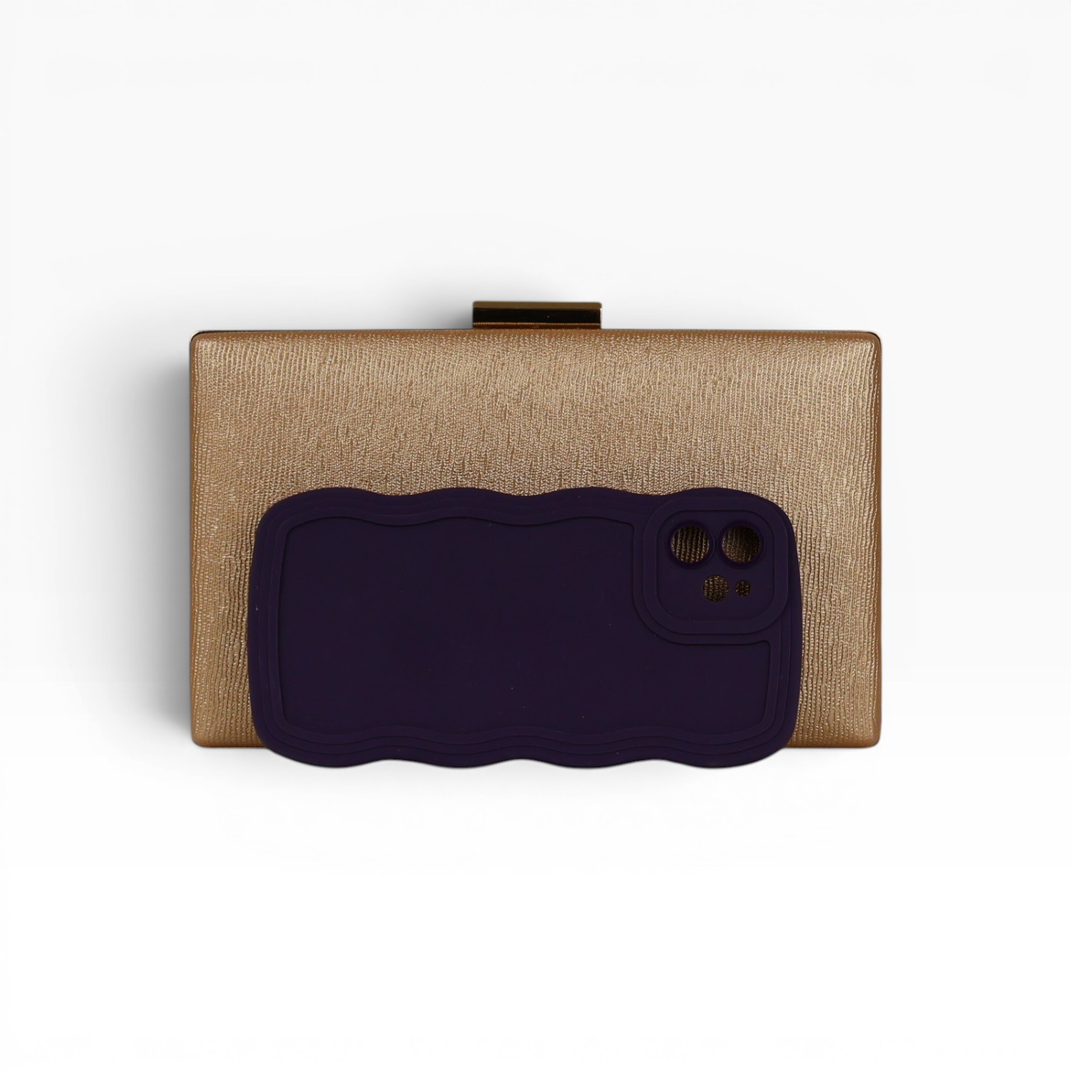 Bolsa Clutch Festa Dourada
