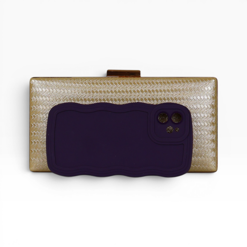 Bolsa Clutch Festa Dourada