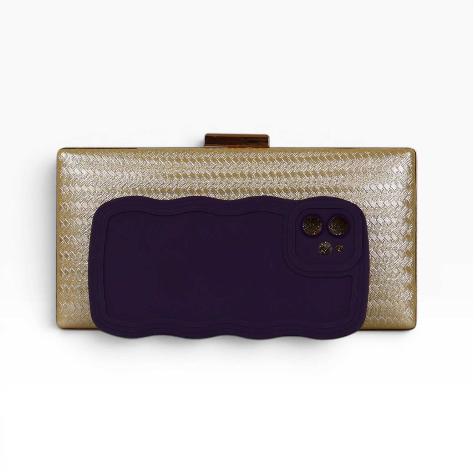 Bolsa Clutch Festa Dourada