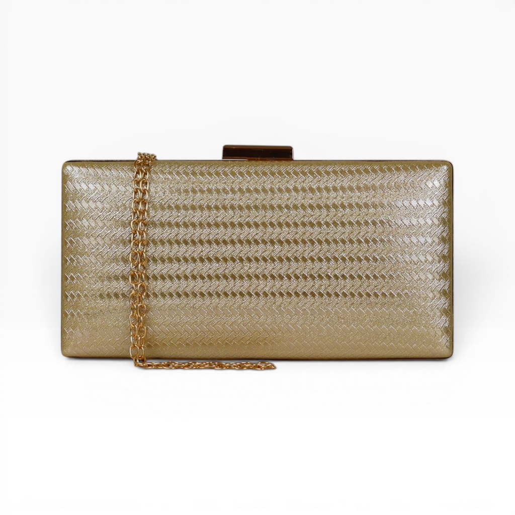 Bolsa Clutch Festa Dourada