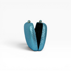 Bolsa Festa Clutch Strass Oval Pedraria Azul