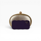 Bolsa Clutch Festa Oval Dourada - ReUse