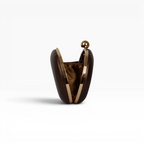 Bolsa Clutch Festa Oval Marrom