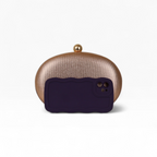 Bolsa Clutch Festa Oval Rose Gold