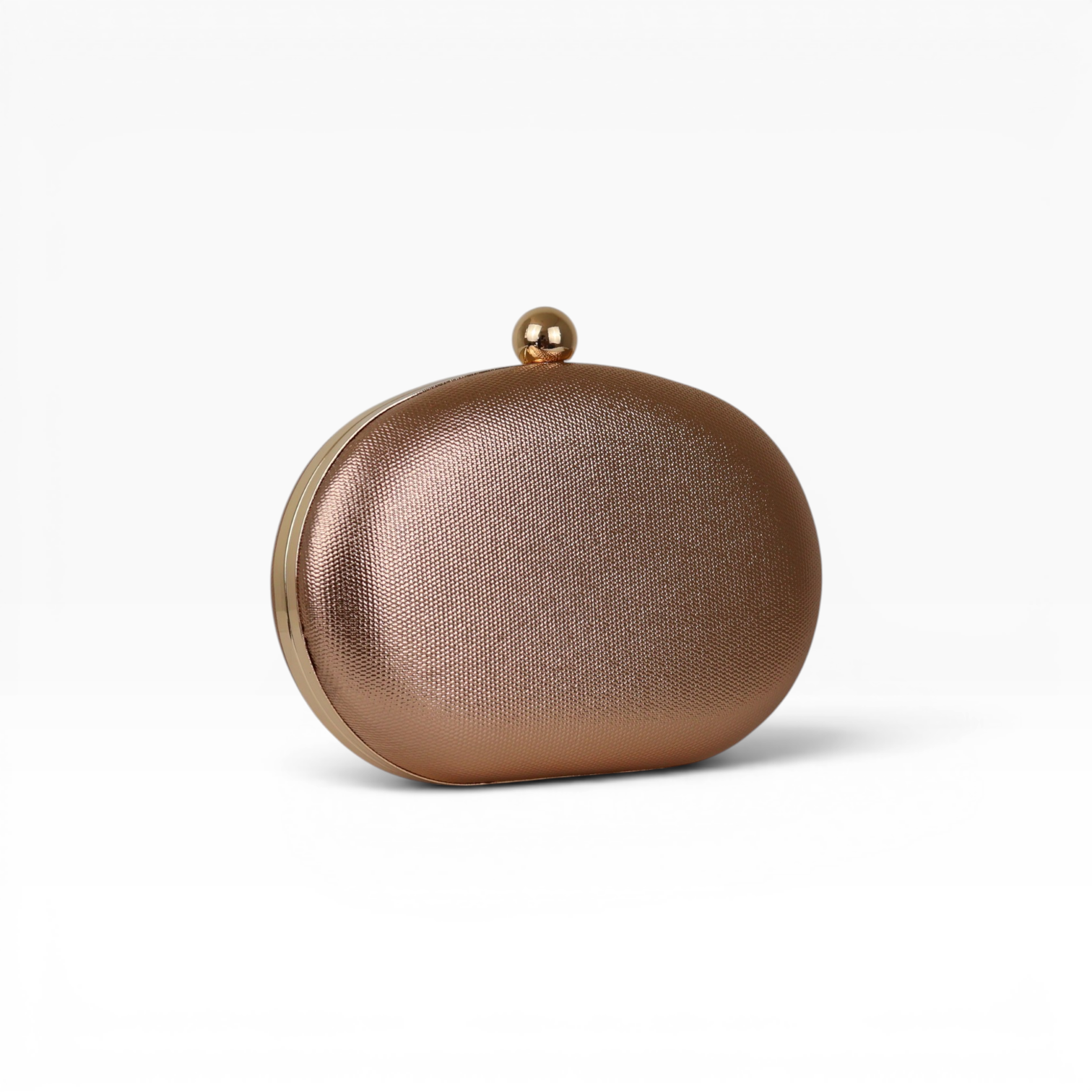 Bolsa Clutch Festa Oval Rose Gold