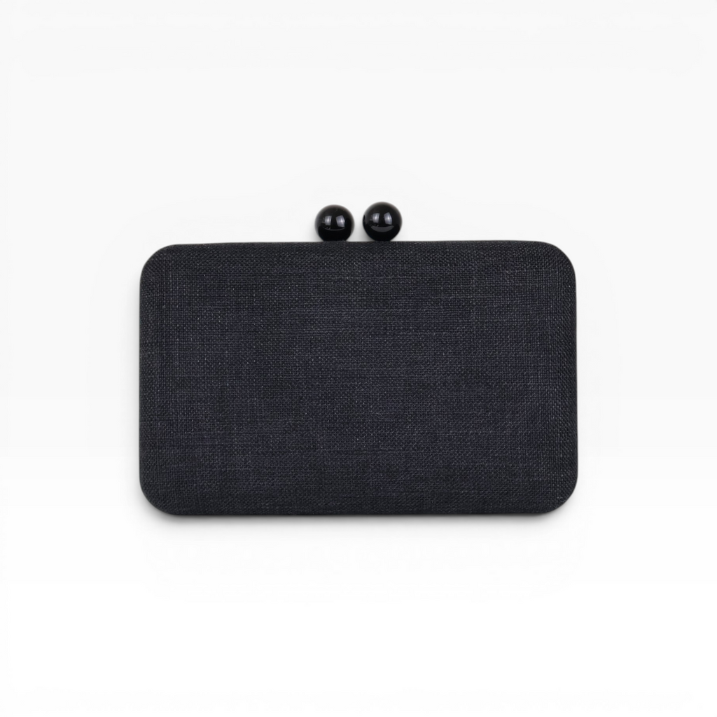 Bolsa Festa Clutch Tecido Preta